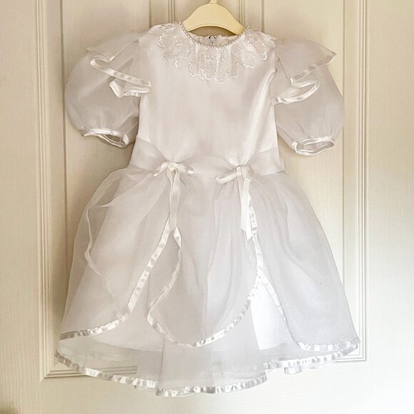 Jai International Flower Girl Dress - White, size 4 - Picture 1 of 7